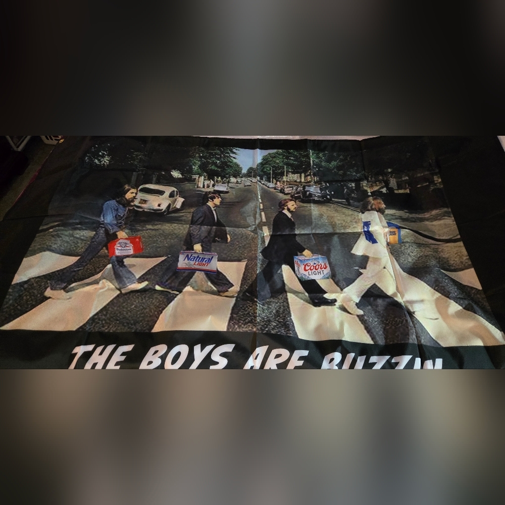 Beatles Abbey Road Boys Are Buzzin 3'x5'